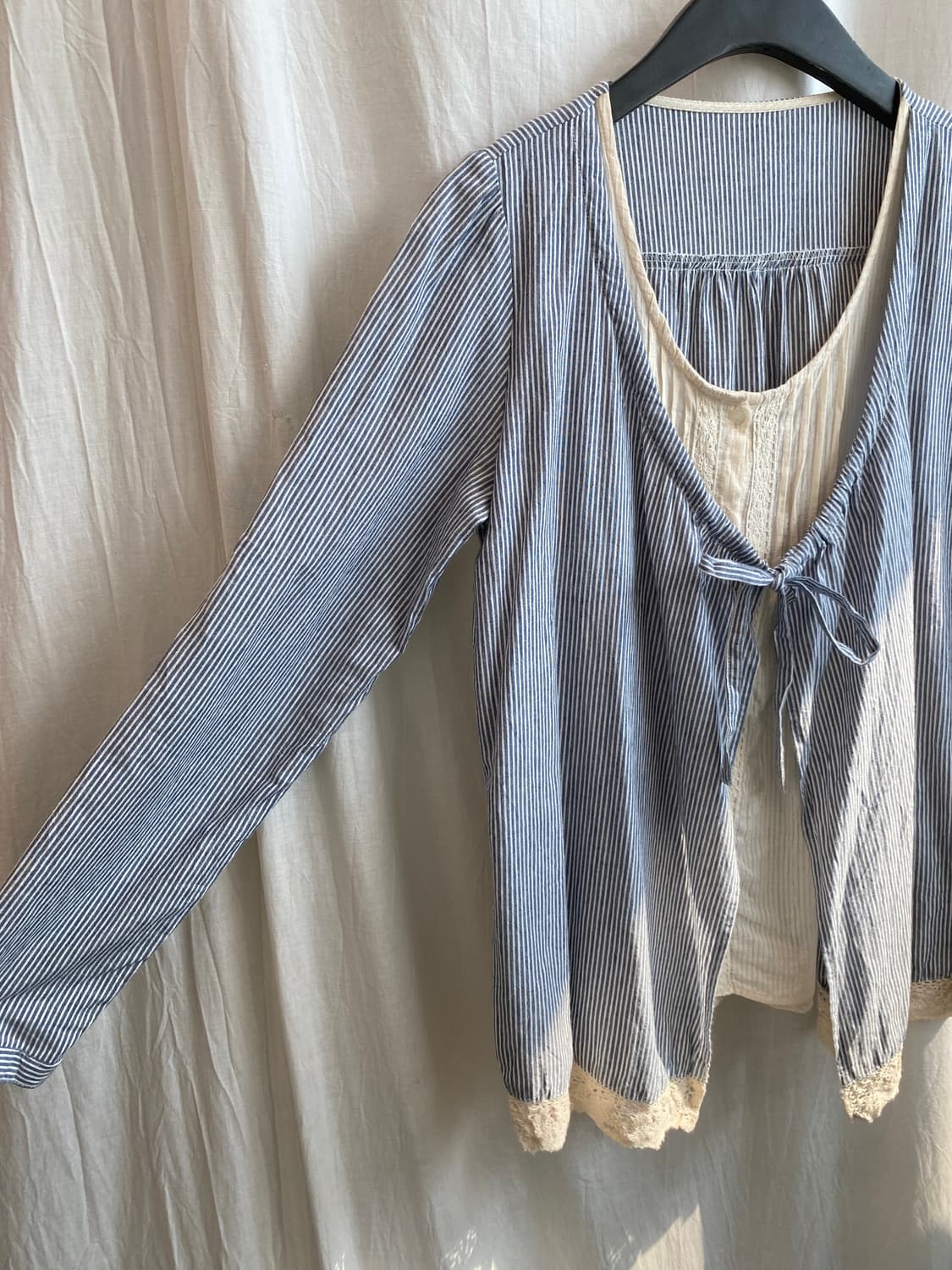 내추럴 레이어드 블라우스(M-L) 상품이미지8