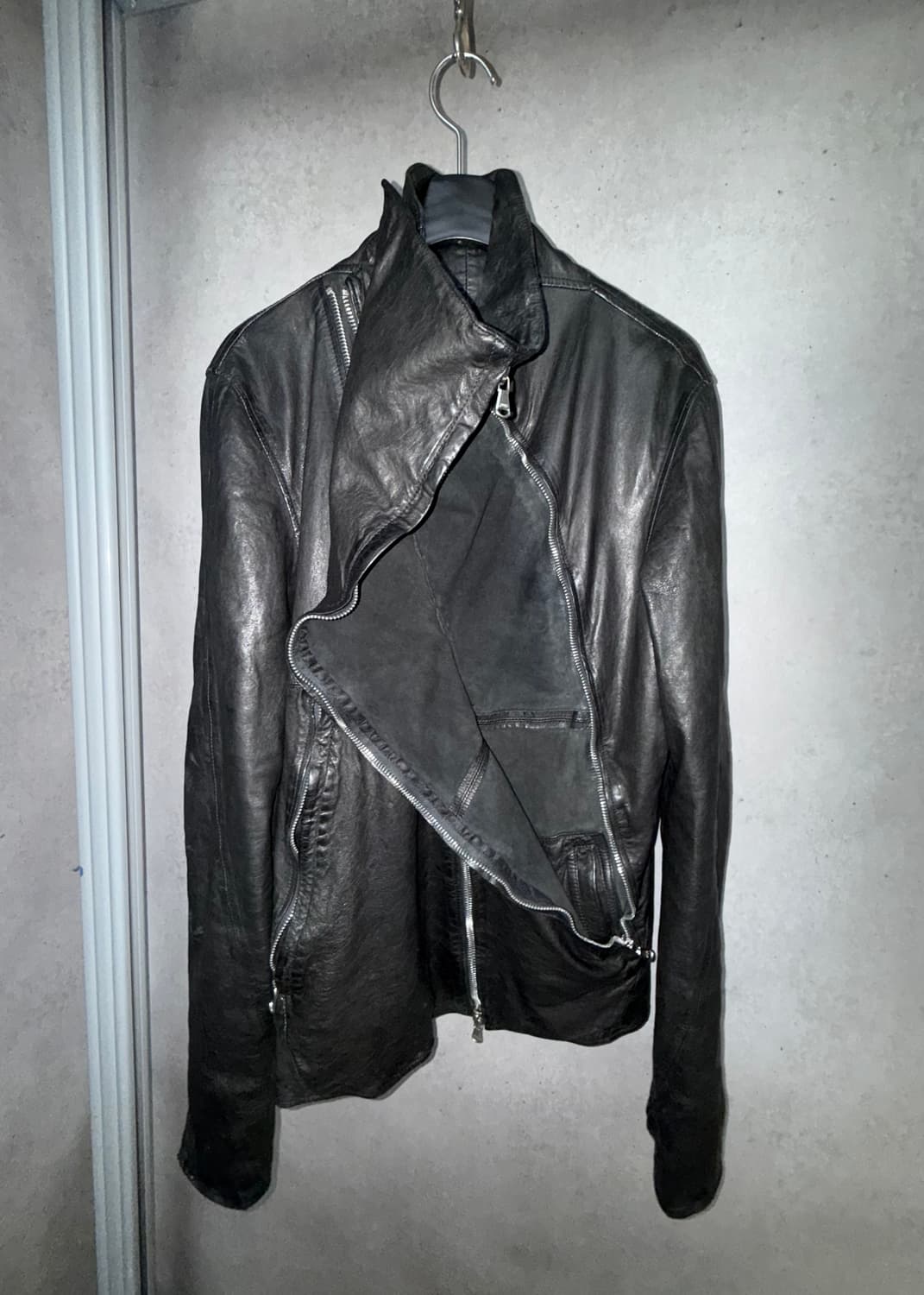 artisanal lamb leather jacket 상품이미지7