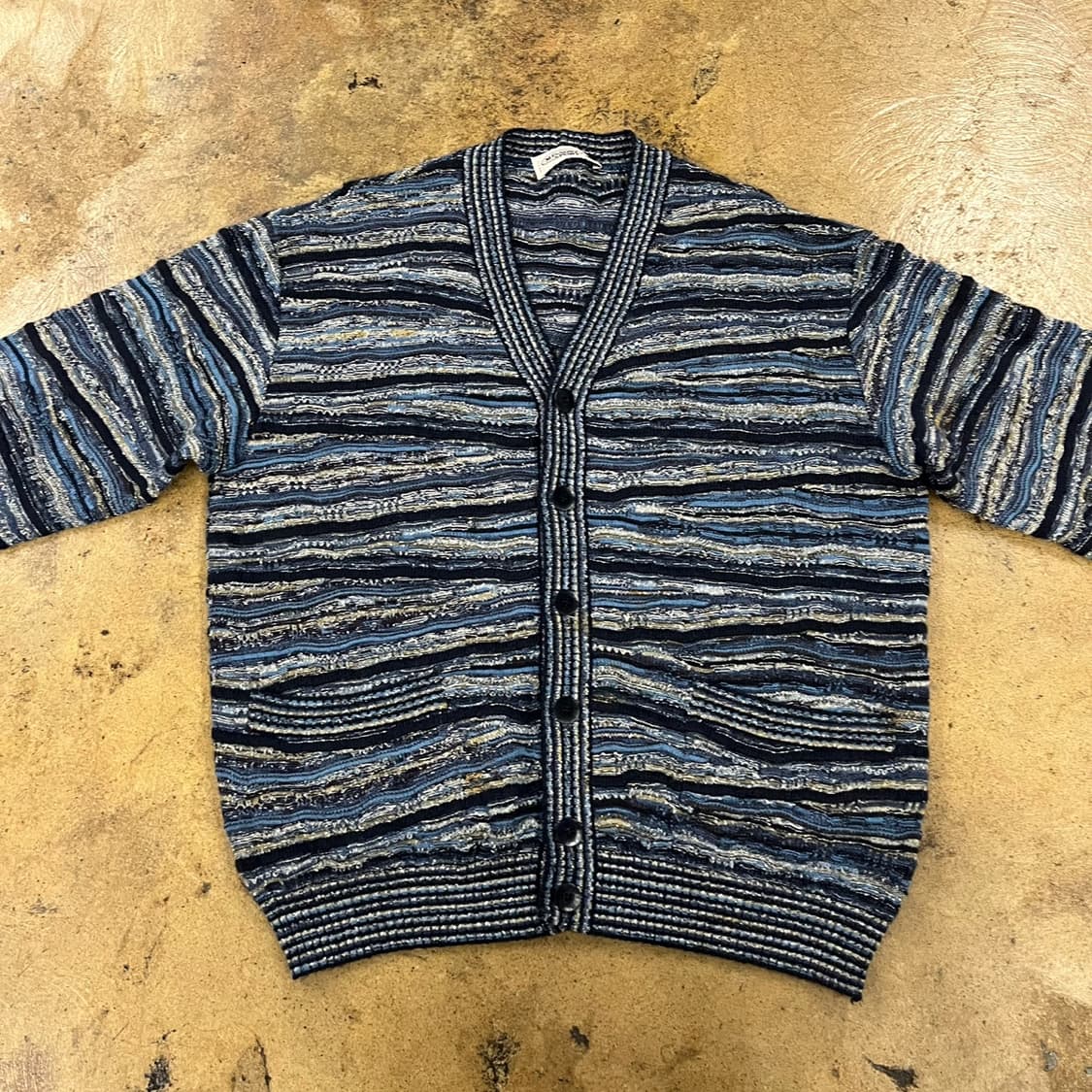 [정품] 미쏘니 스트라이프 패턴 가디건 b14 상품이미지3