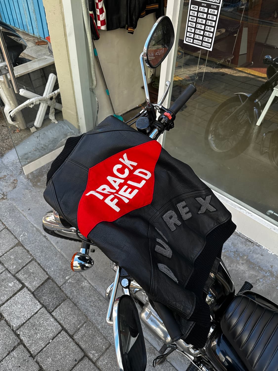 avirex 아비렉스 90s 트랙필드 레더 바시티 자켓 상품이미지6