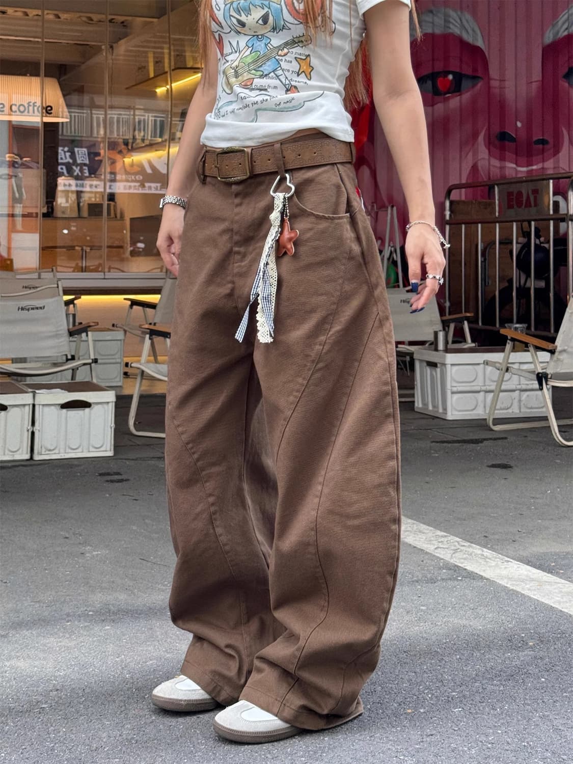 자수 스트레이트 팬츠 (2color) 상품이미지7