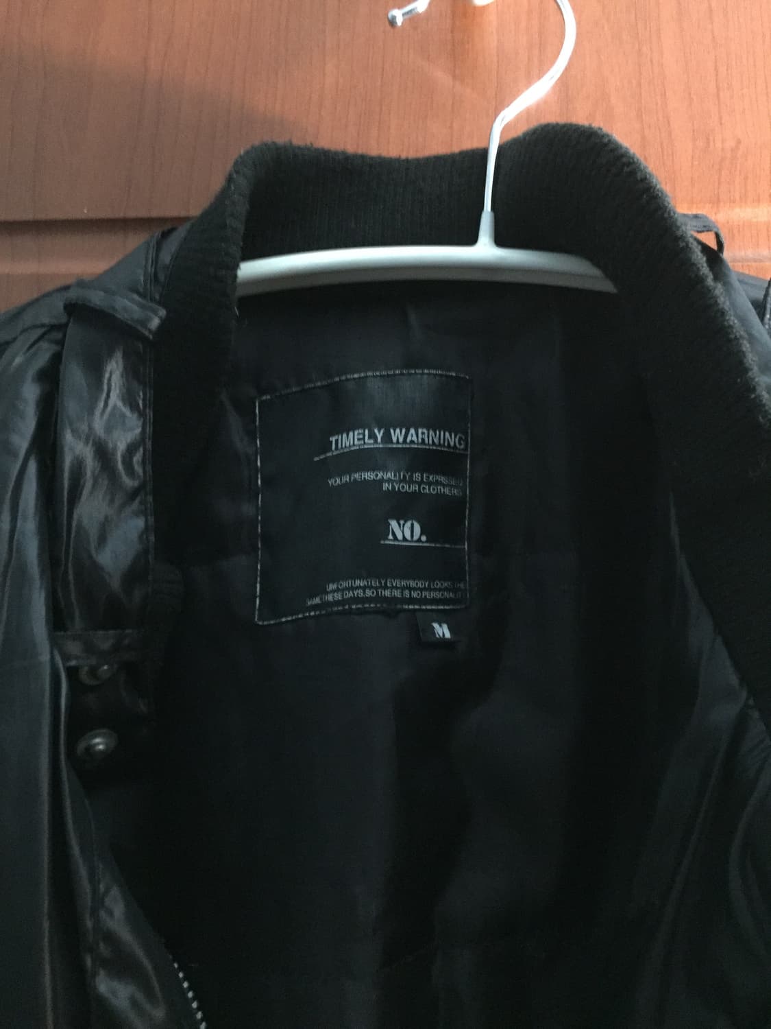 TIMELY WARNING 바이커 집업 자켓 상품이미지5
