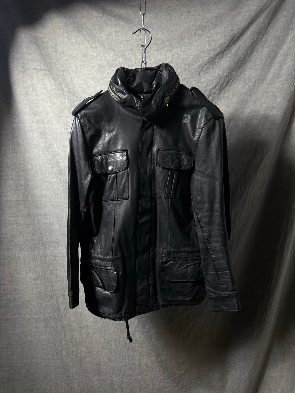 Sisii Leather Field Jacket 상품이미지1