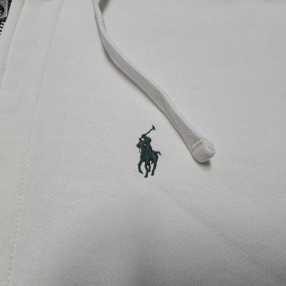 M 폴로랄프로렌 써멀 후드 집업 화이트 상품이미지2