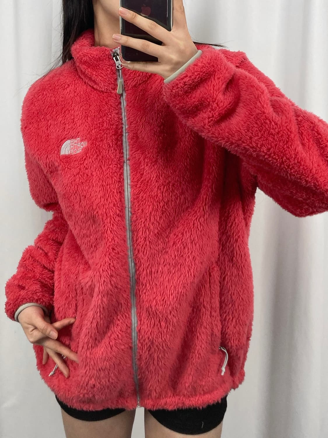 노스페이스 핑크 플리스 후리스 자켓 상품이미지2