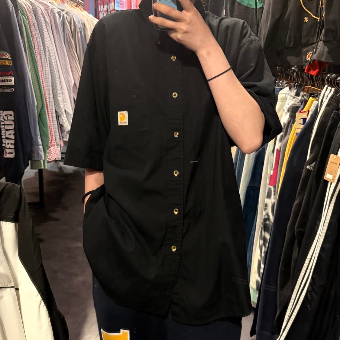 [IM] Carhartt 칼하트 반팔 셔츠 블랙 상품이미지2