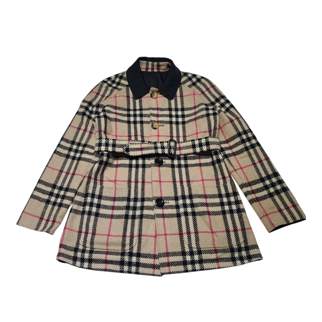 버버리 노바체크 리버시블 벨티드 자켓[S~M] 상품이미지1