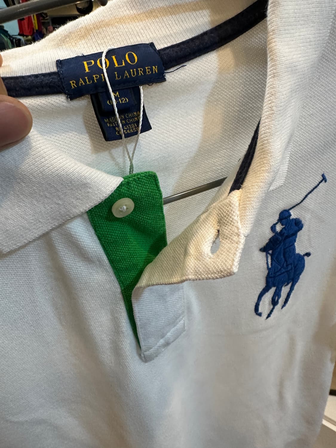 폴로 랄프로렌 빅포니 반팔 카라티 화이트 상품이미지5