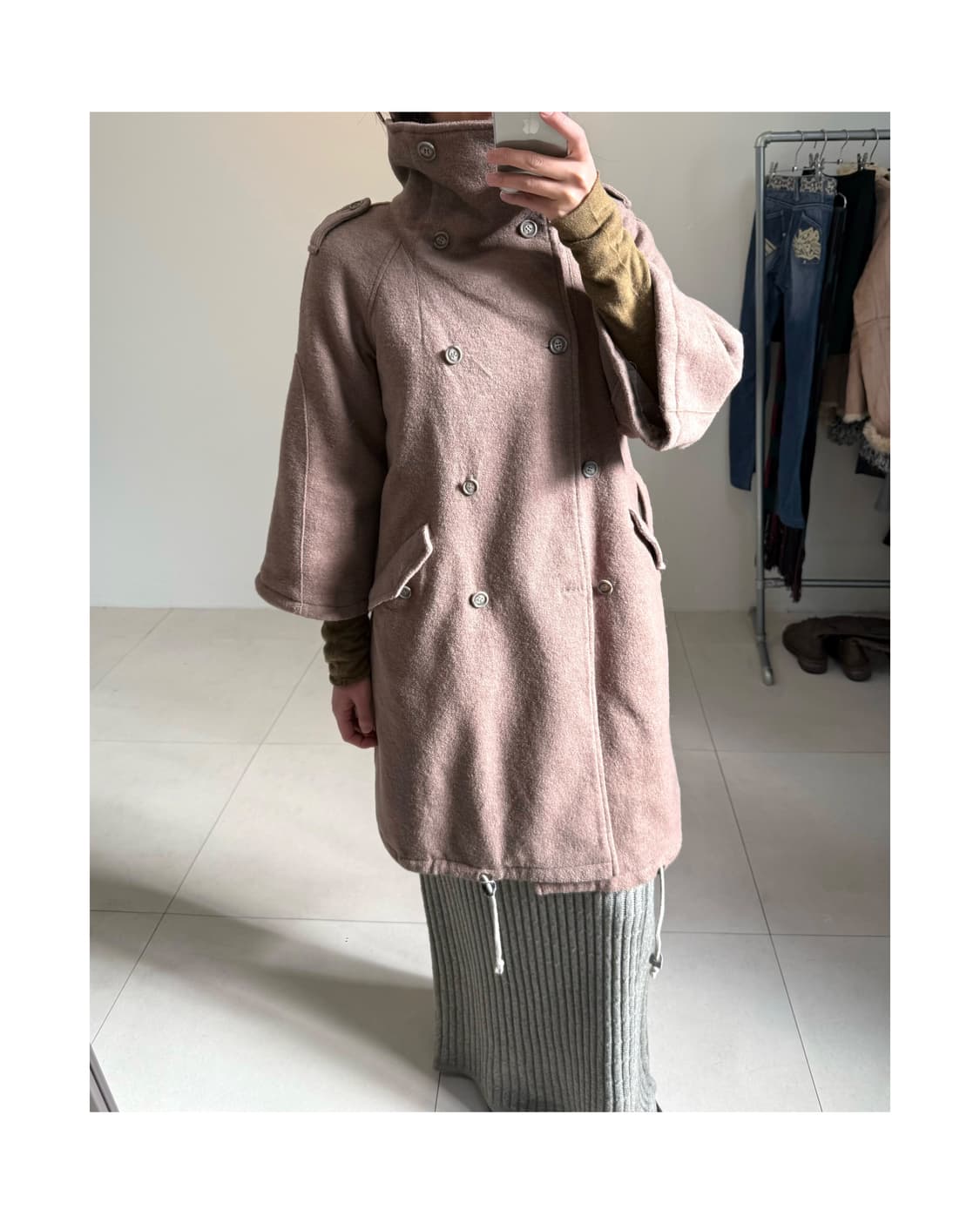 빈티지 울 코트 상품이미지3