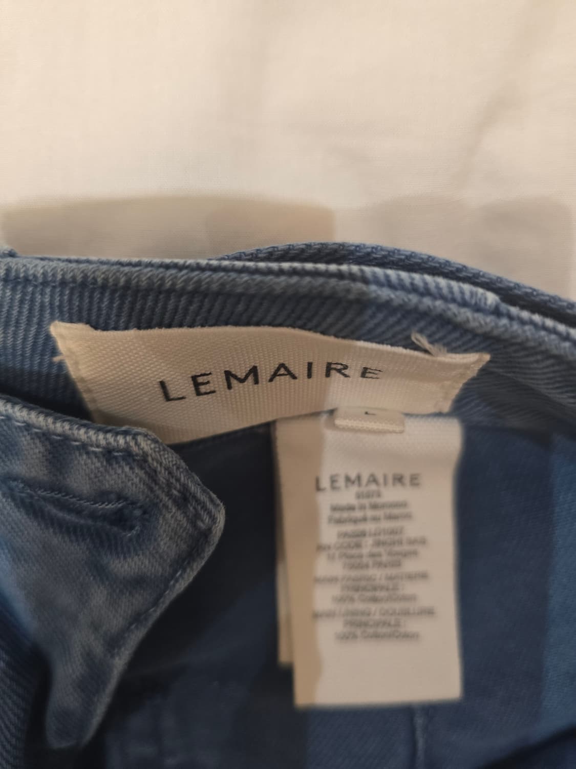 르메르 트위스티드 벨티드 진 블루 L 상품이미지6