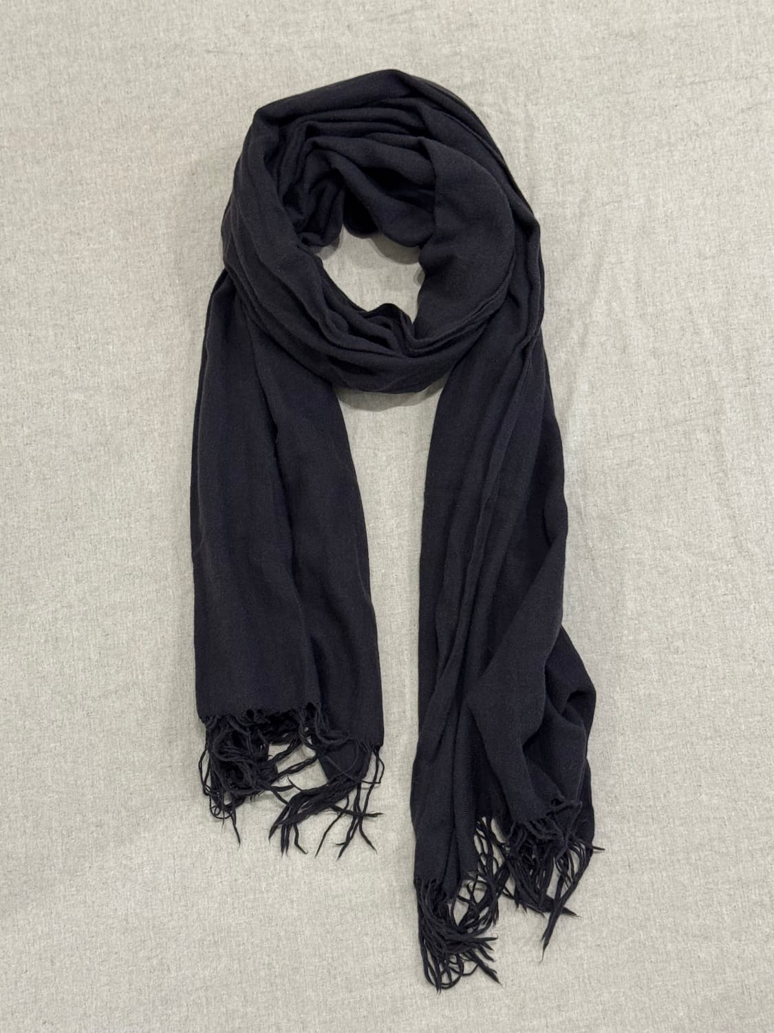 요지야마모토 다잉 코튼 캐시미어 머플러 상품이미지2