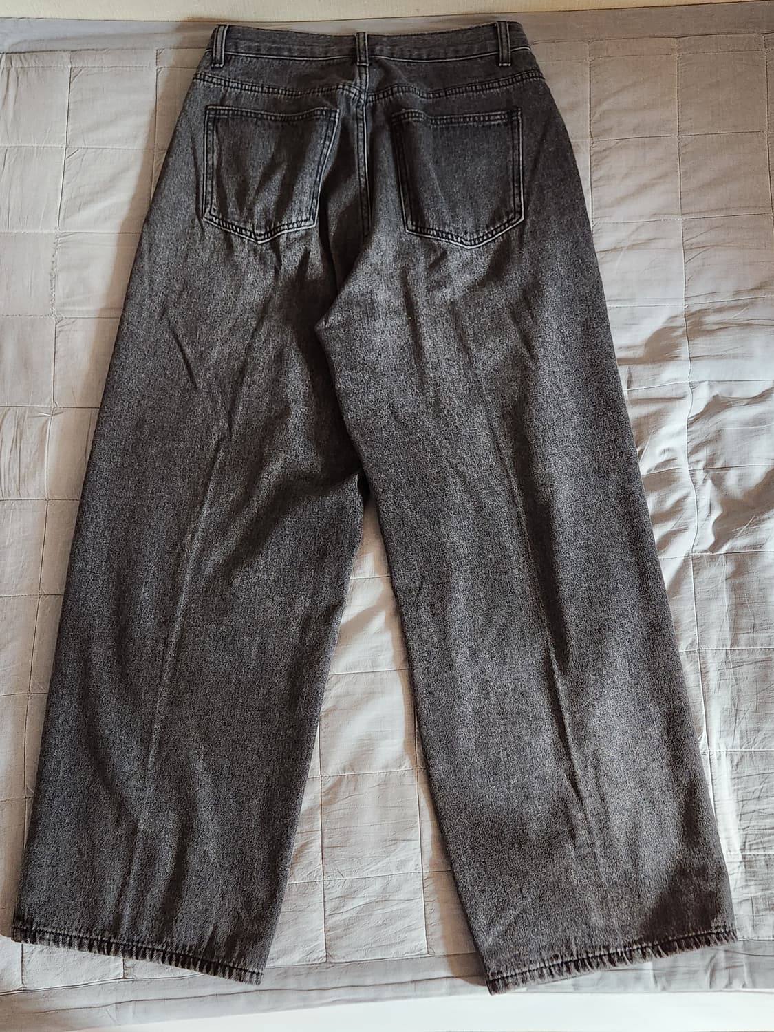 굿라이프웍스 와이드데님 그레이 S 상품이미지2