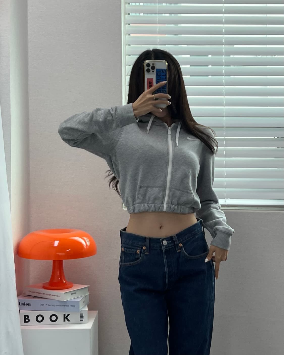 (WOMEN)나이키 크롭 후드-M1444 상품이미지5