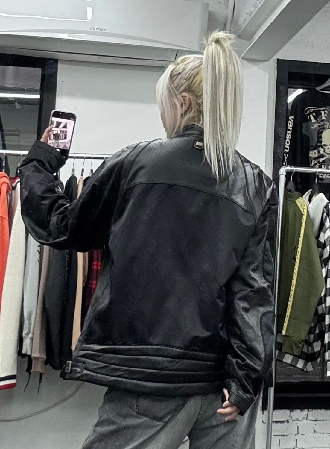 FUBU 푸부 양가죽 바이커 자켓 상품이미지5