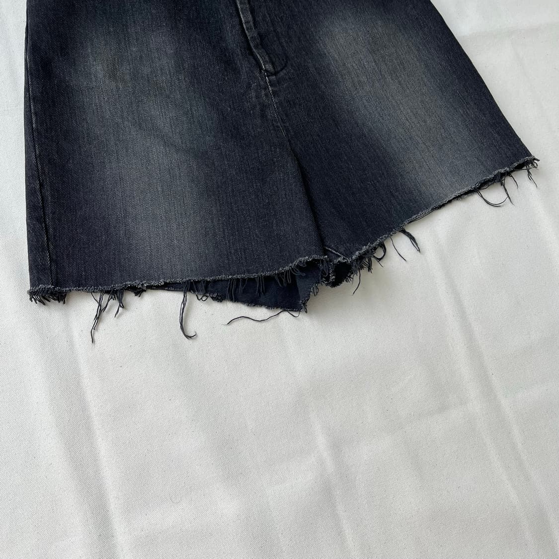 리미푸 컷오프 데님 큐롯 쇼츠 상품이미지3