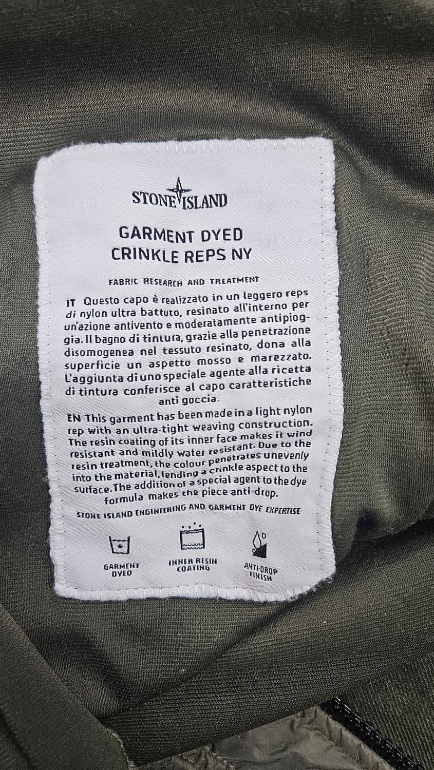 스톤아일랜드 가먼트다이 크링클랩스 카키코트( XL)
 상품이미지5