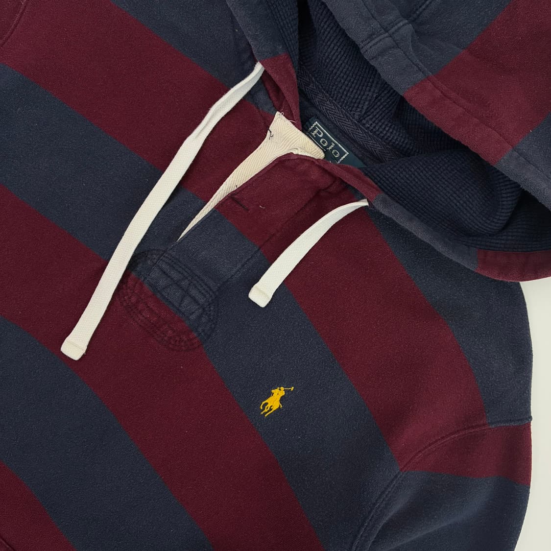 Polo  폴로 랄프로렌 자수 00,s 스트라이프 럭비 후드티  상품이미지3