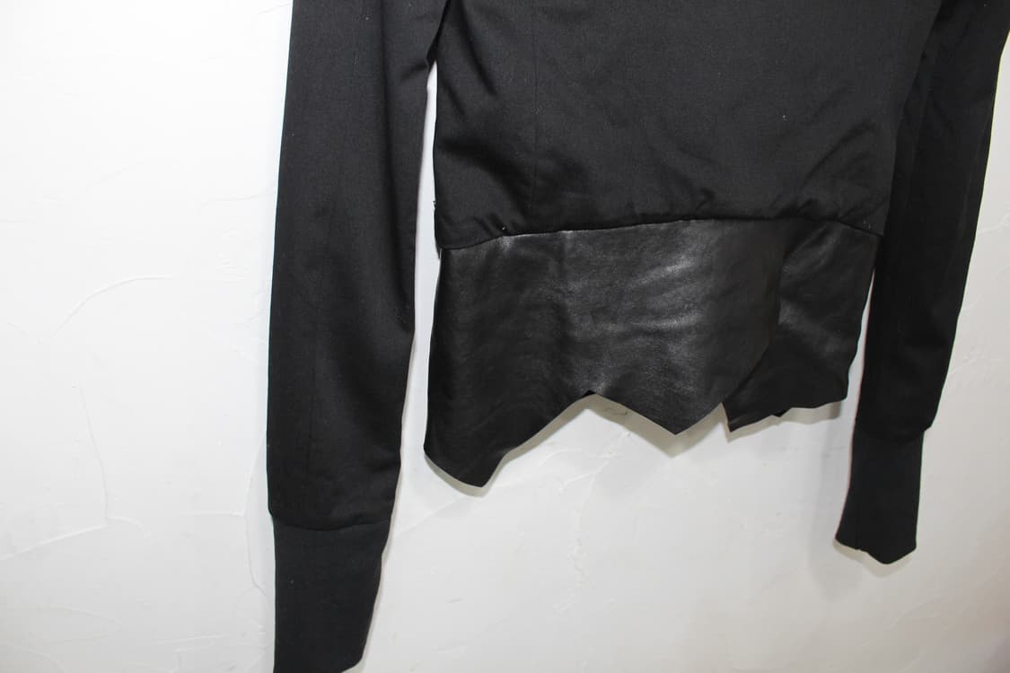 2000s Ekam Archive 에캄 비대칭 사선 하이브리드 후드 자켓 상품이미지8