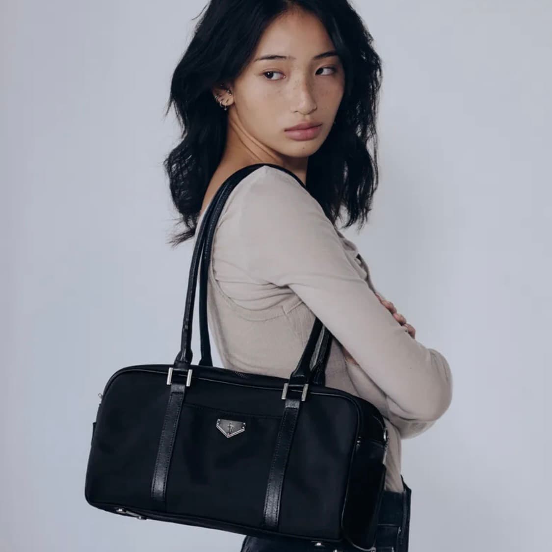 레더리 보스턴 나일론 숄더백 상품이미지3