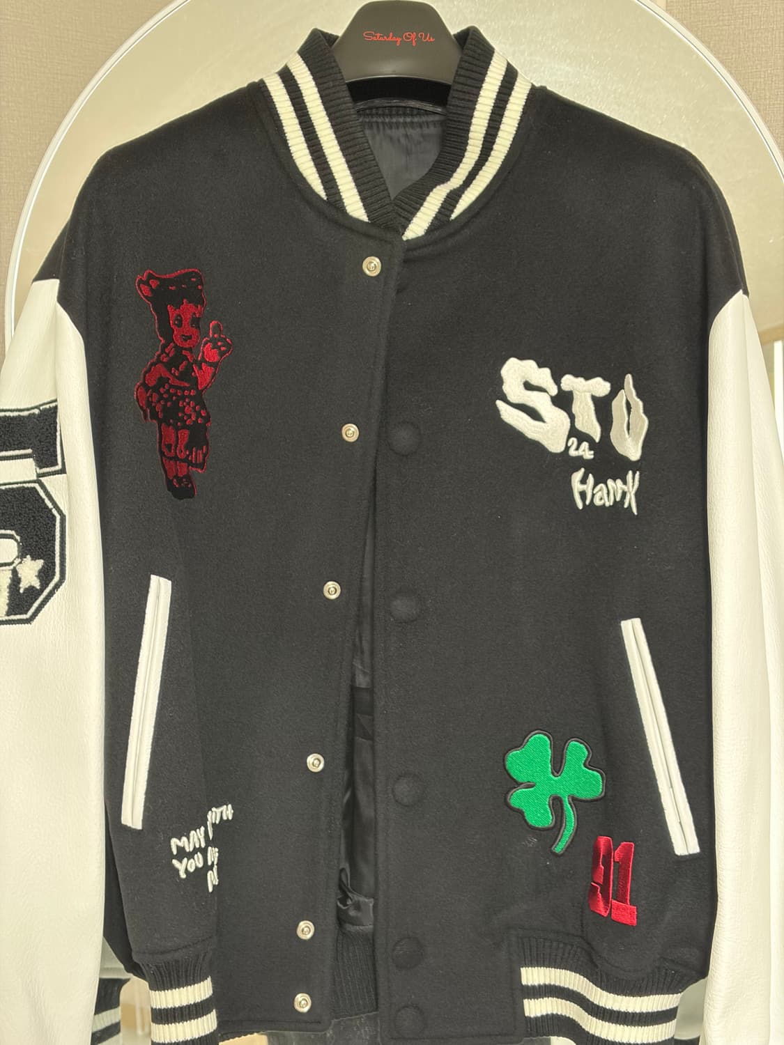 STU hank 행크 바시티 자켓 m 상품이미지1