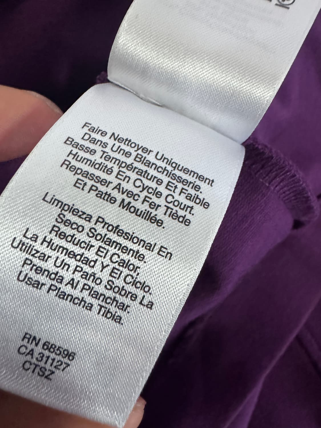 택있음!! 여성 DKNY 슬리브리스 나시 퍼플 원피스 S 상품이미지6