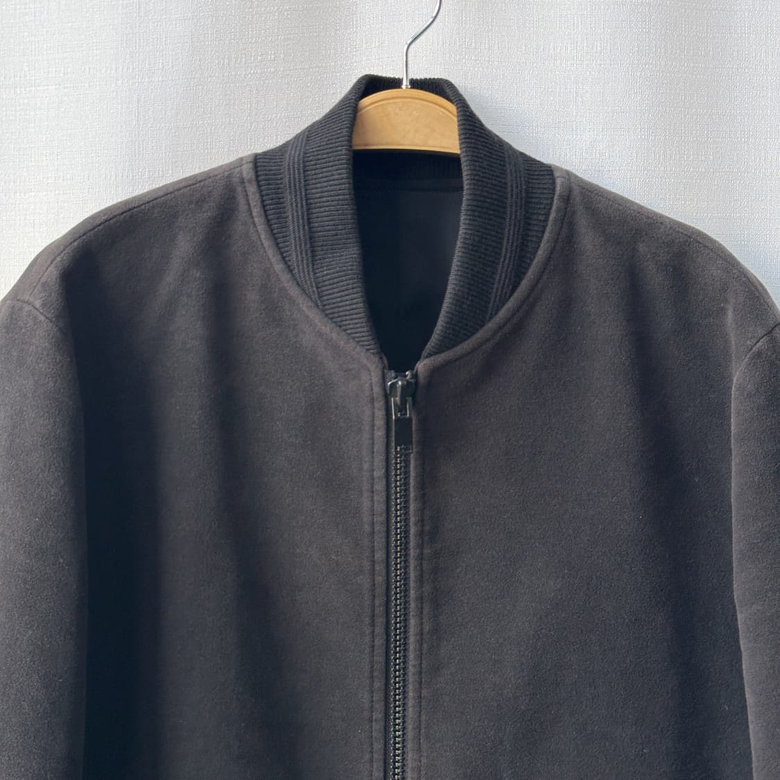 시스템 옴므 스웨이드 봄버 자켓 차콜 그레이 95 상품이미지5