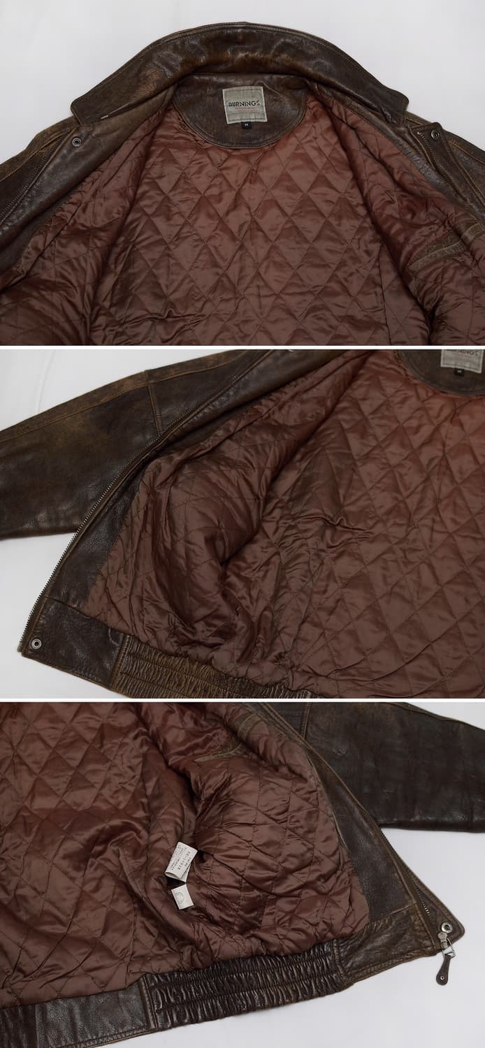 버닝 컬렉션 재팬 쉽스킨 러스틱 레더 A2 가죽 봄버 (100+) 상품이미지7