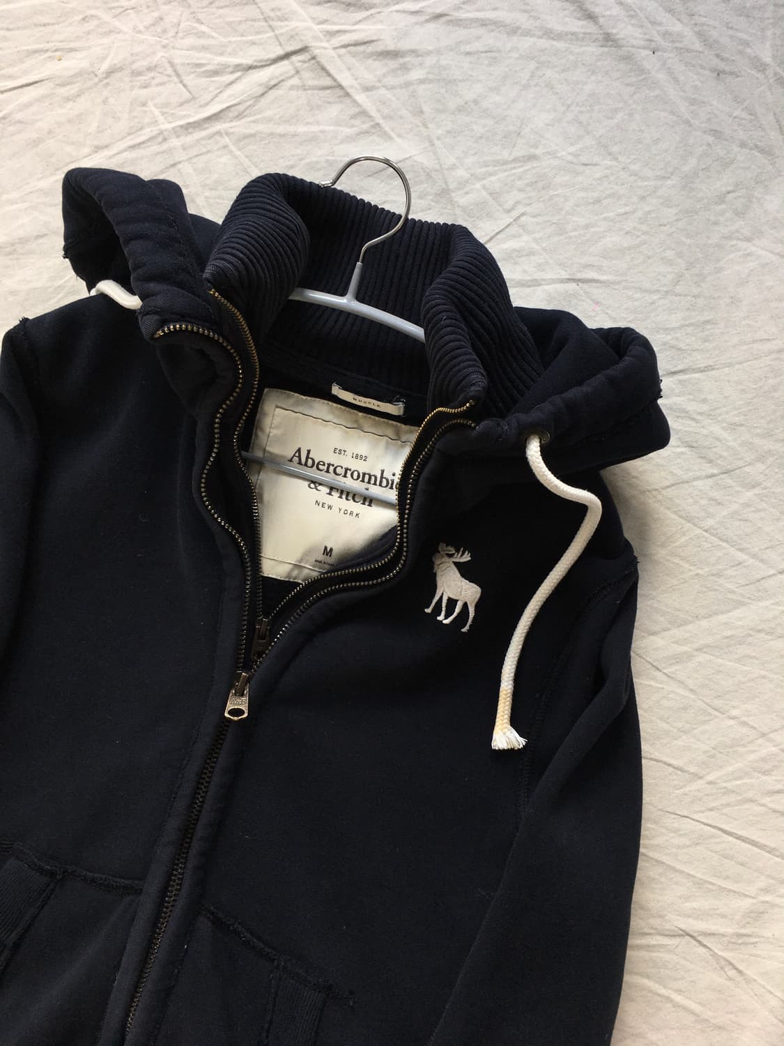 아베크롬비 가슴로고 이중 후드집업 상품이미지4