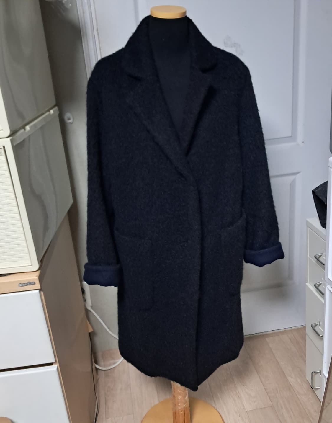 김서룡 SO.WOOL 쏘울 알파카 모 롱코트 95(66~77) 상품이미지2