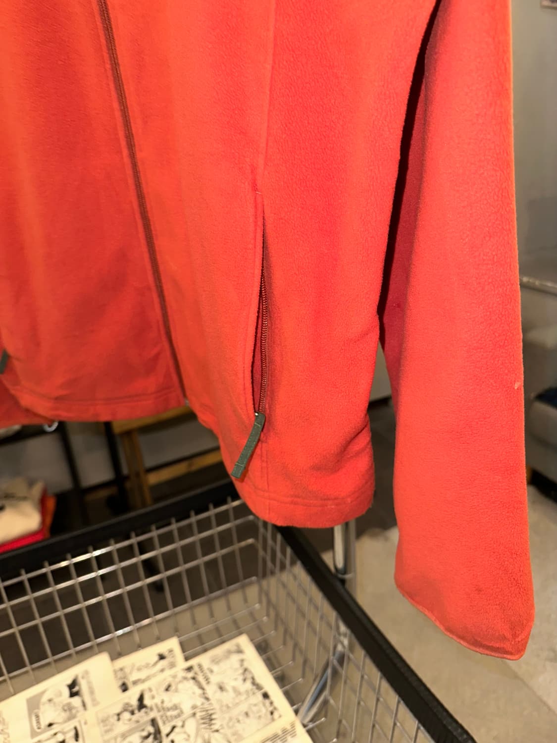 LL Bean material orange fleece jacket 상품이미지6