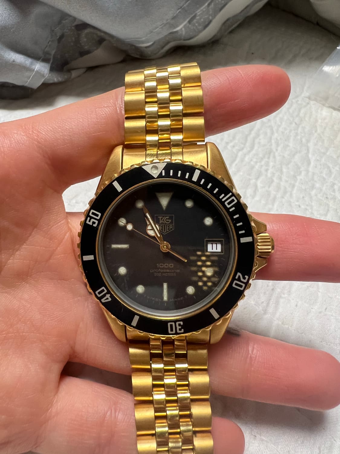 태그호이어 1000 다이버 금장 울프 오브 월스트리트 디카프리오 시계 상품이미지3