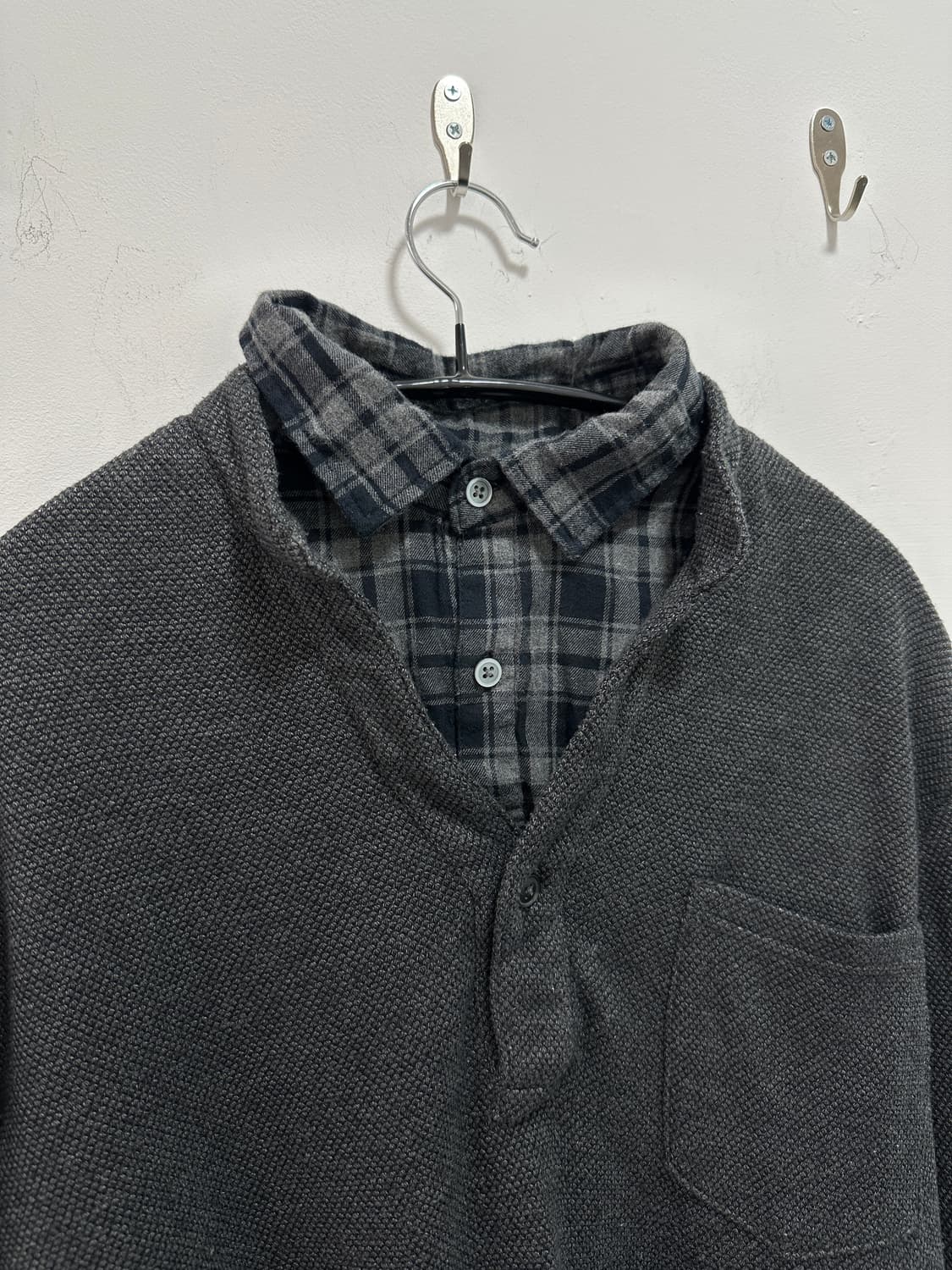Vintage fake layered sleeve shirts 상품이미지4