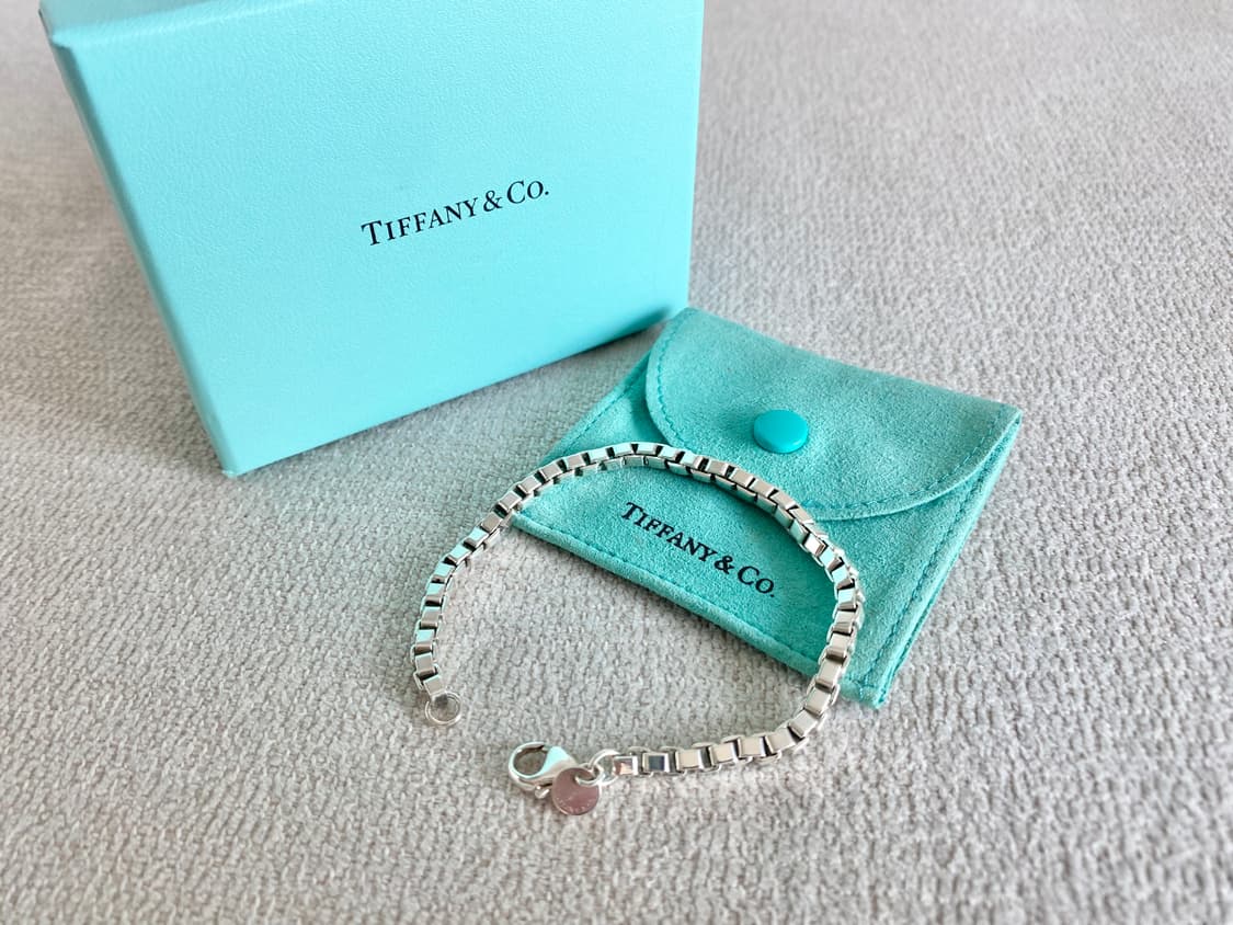 티파니 실버 베네치안 팔찌 18.5CM 남녀공용 상품이미지7