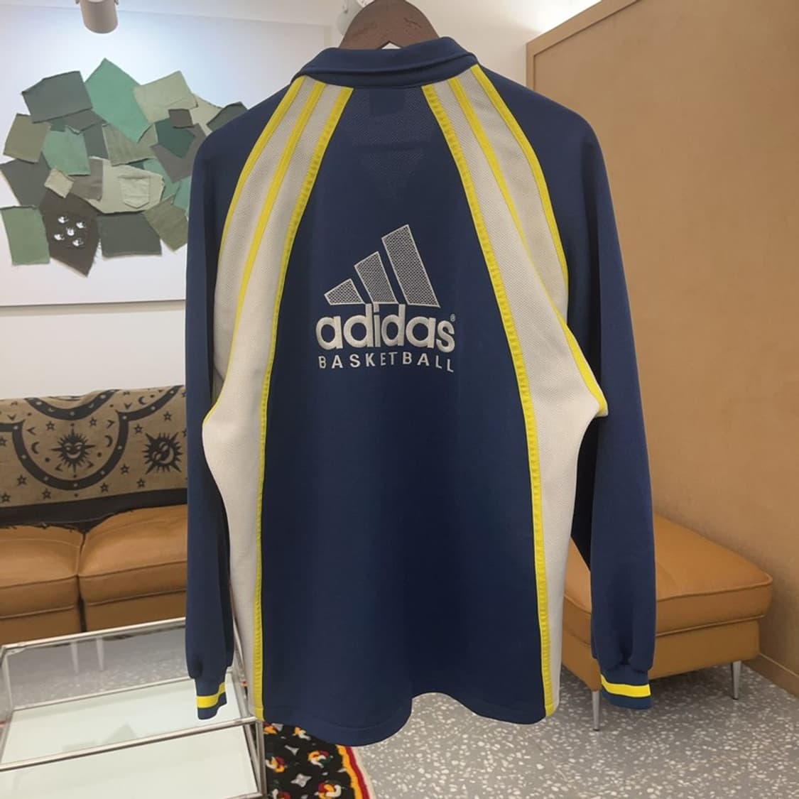 아디다스 레트로 베스킷볼 래글런 배색 져지 집업 100 C07201 상품이미지4