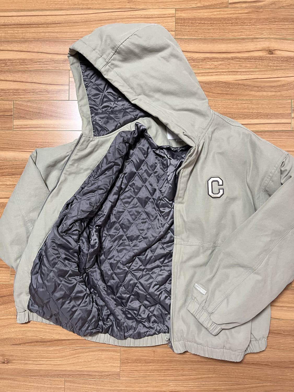 커버낫 C 로고 헤비 옥스포드 후드 자켓 상품이미지2