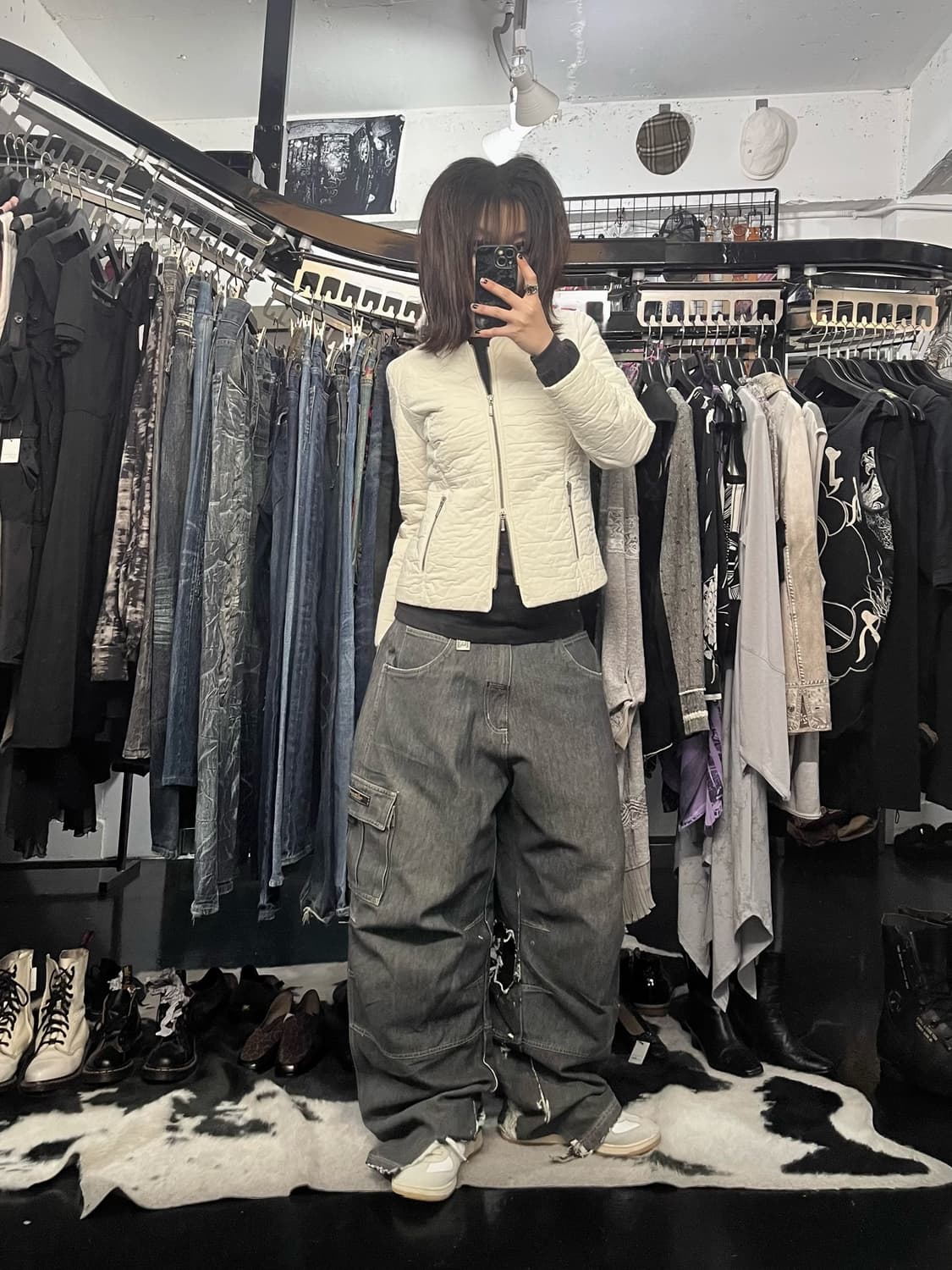 화이트 투웨이 경량 패딩 상품이미지2