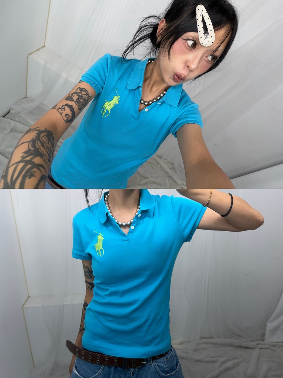 Polo Big Pony “Mint" PK T-shirt 상품이미지1