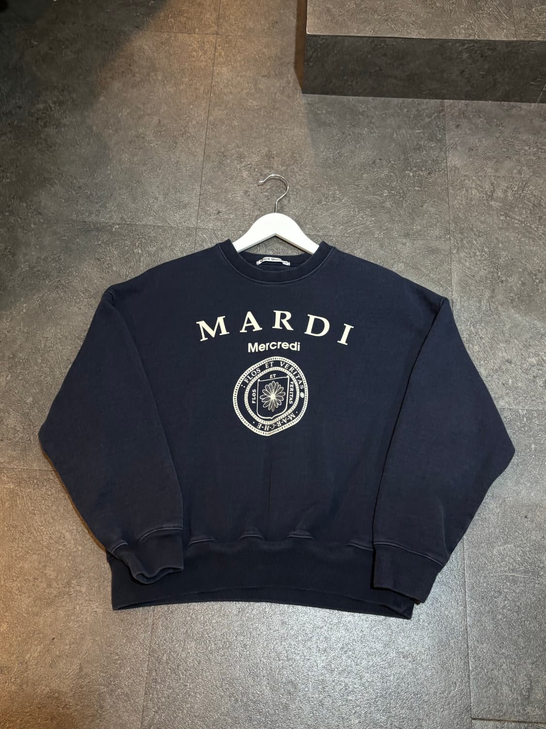 마르디메크르디 맨투맨 네이비 Free사이즈 상품이미지2