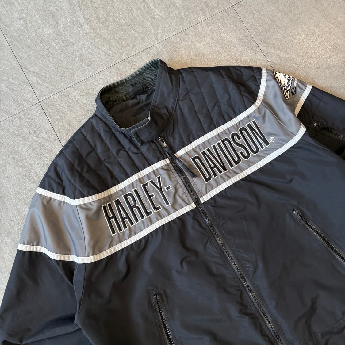 할리데이비슨 블랙 나일론 자켓  상품이미지2