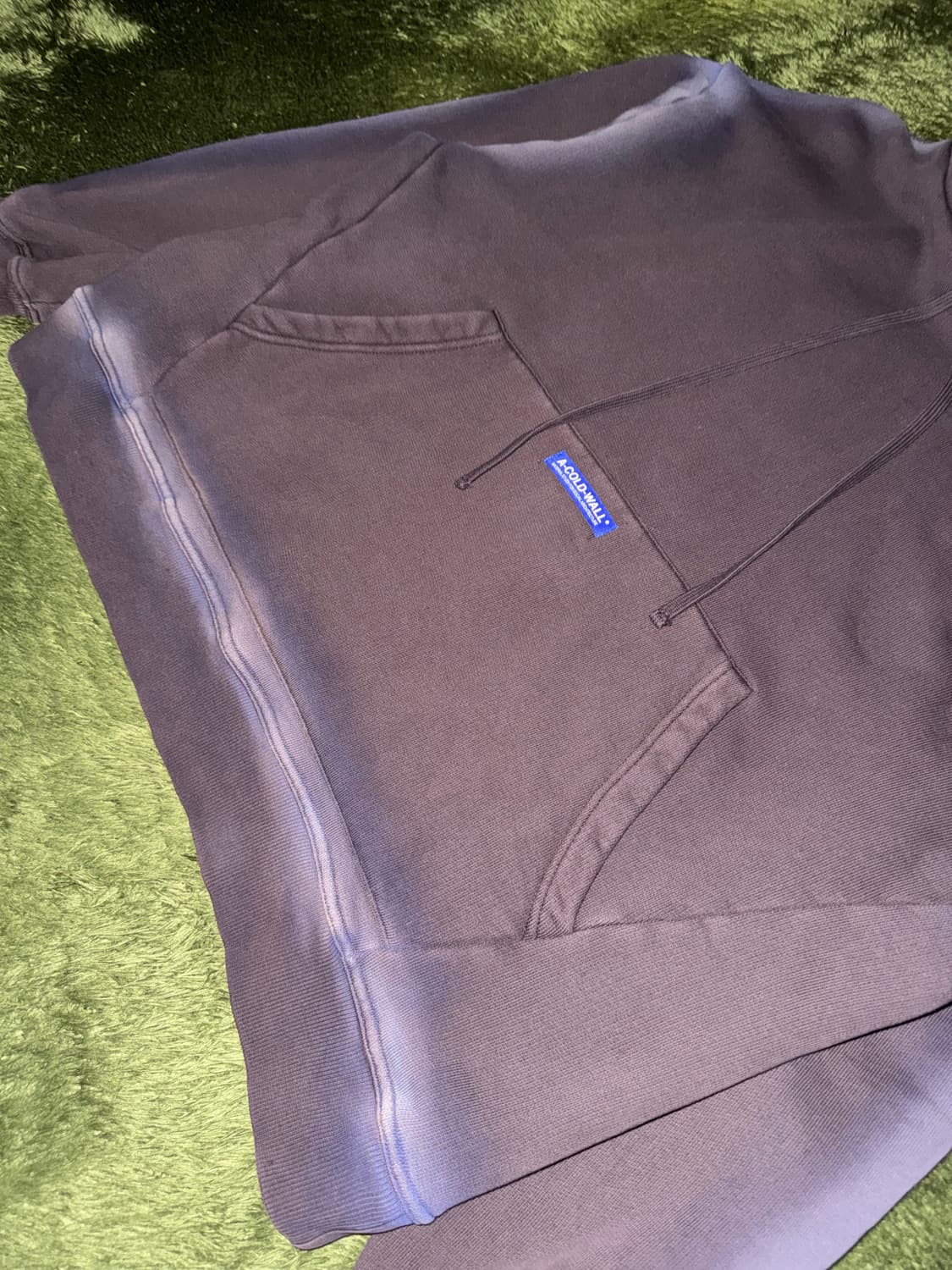 [L] ACW 어콜드월 스프레이 워시드 버지 후드티 브라운 상품이미지5