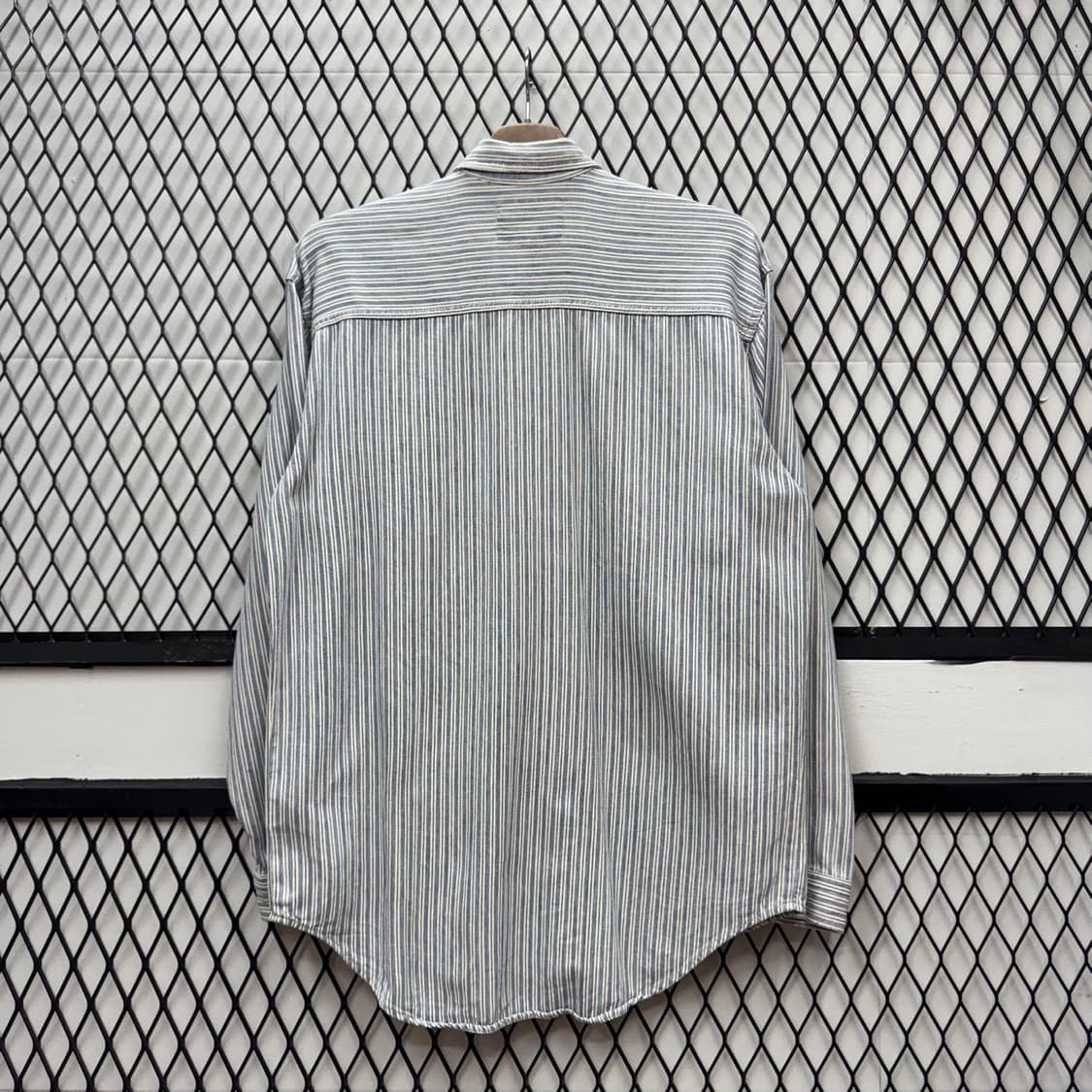 리바이스 워크 셔츠 스트라이프 패턴 어센틱 진 스퀘어 스카이블루 상품이미지2