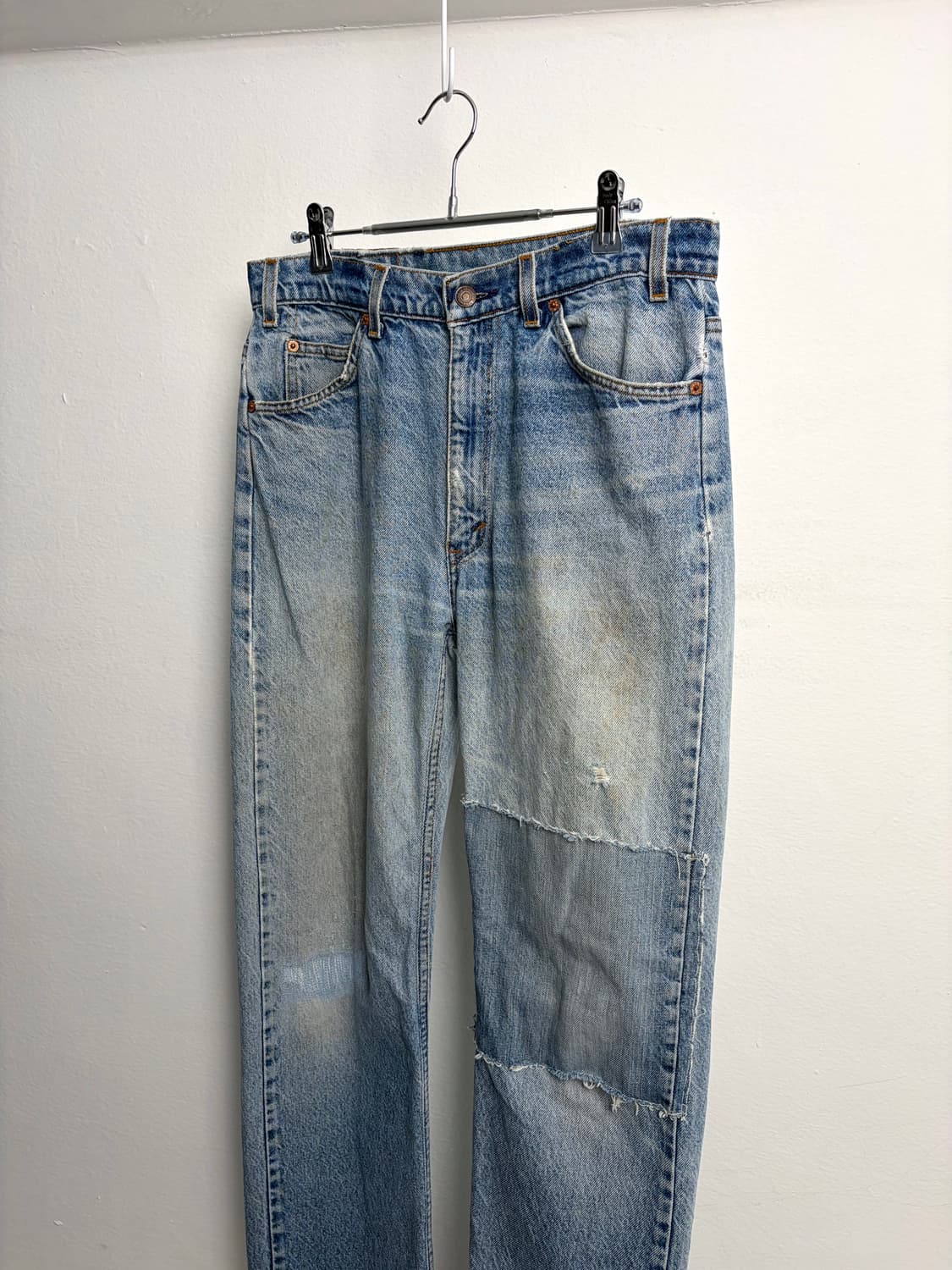 90s 빈티지 리바이스 505 오렌지탭 커스텀 데님팬츠 상품이미지2