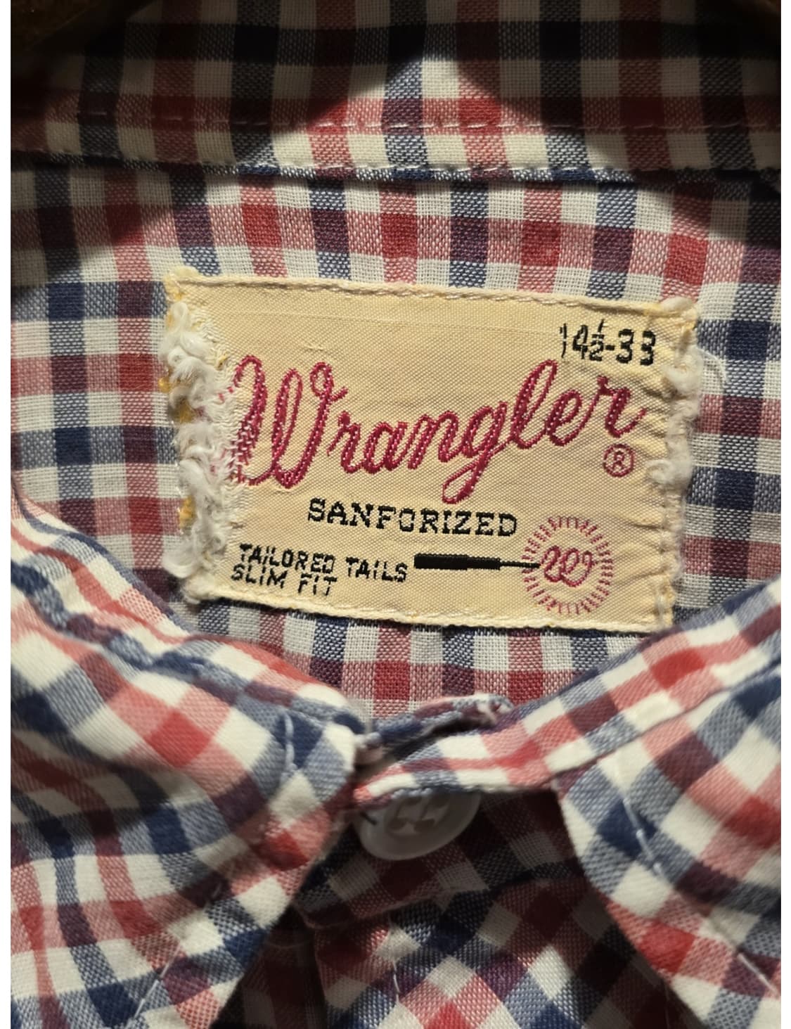 60s Wrangler 긴팔 체크 웨스턴 셔츠/made in U.S.A 상품이미지4