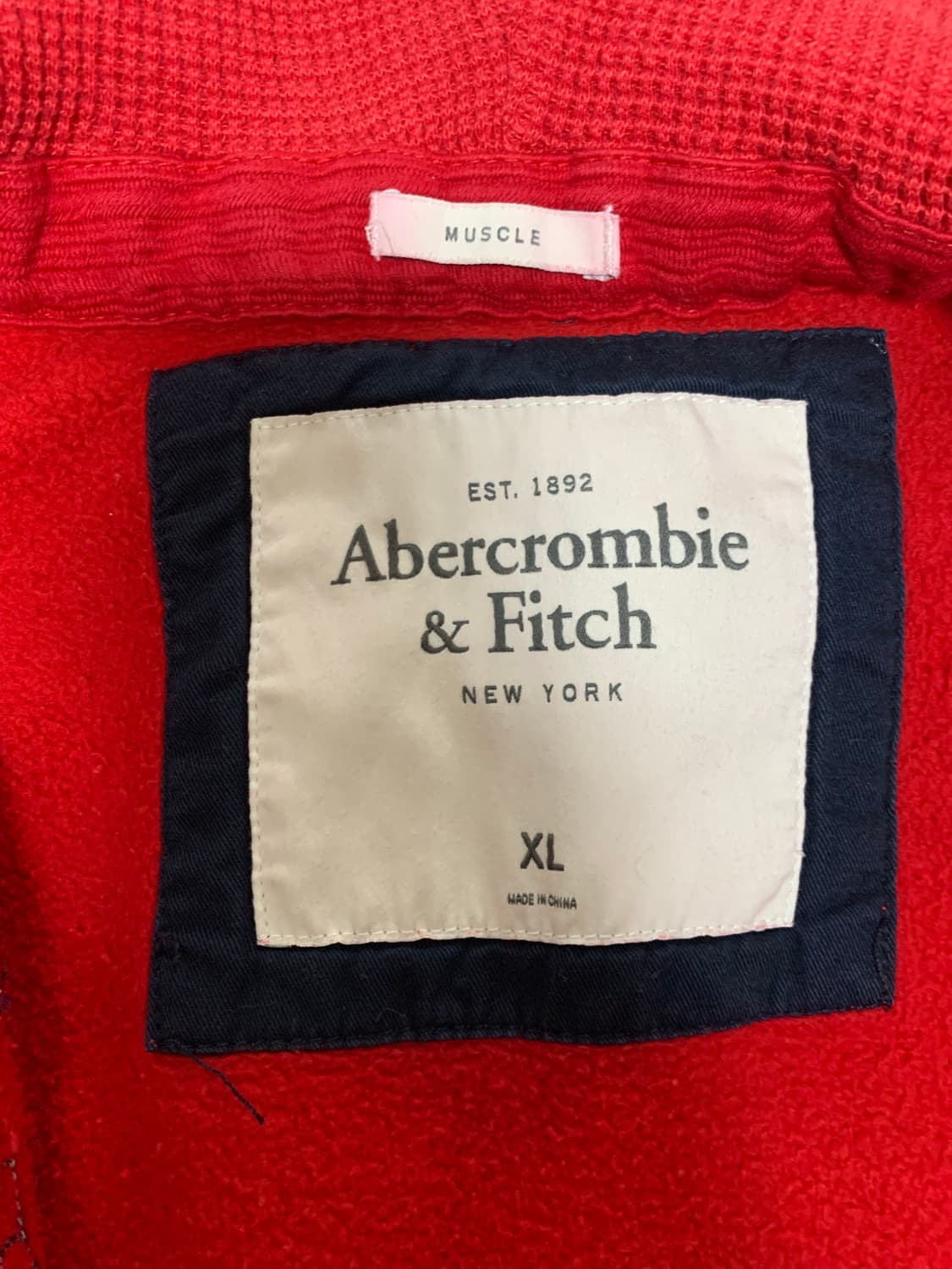 아베크롬비 후드집업 ,XL,빨강 상품이미지7