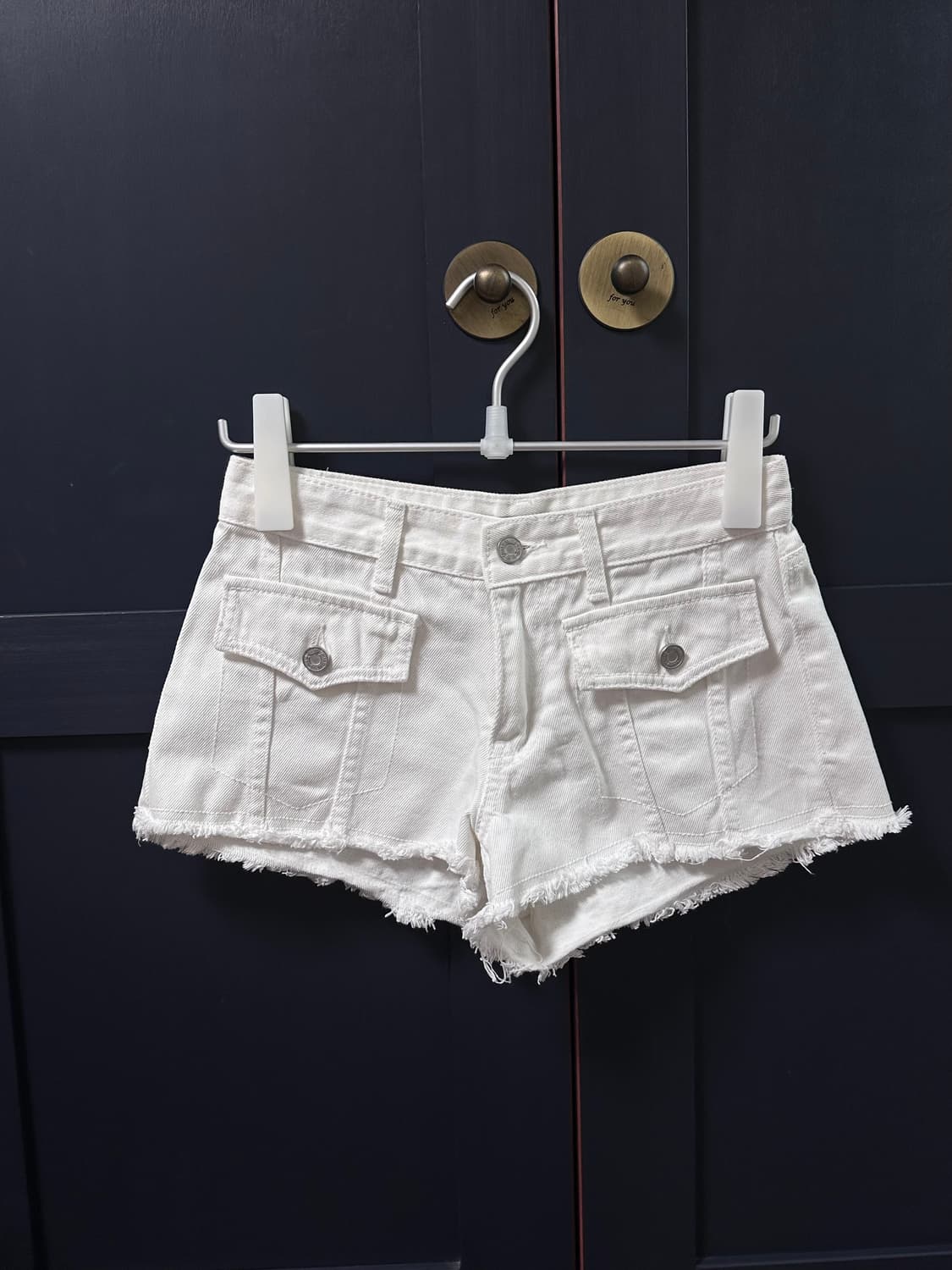 보헤미안서울 웨스턴 포켓 쇼츠 화이트 s 상품이미지2