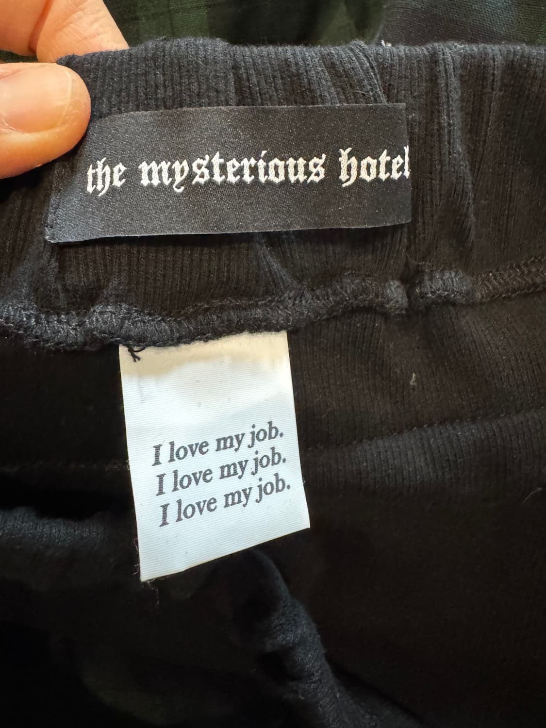 더미스테리어스호텔 레이어드 체크 조거팬츠 상품이미지8