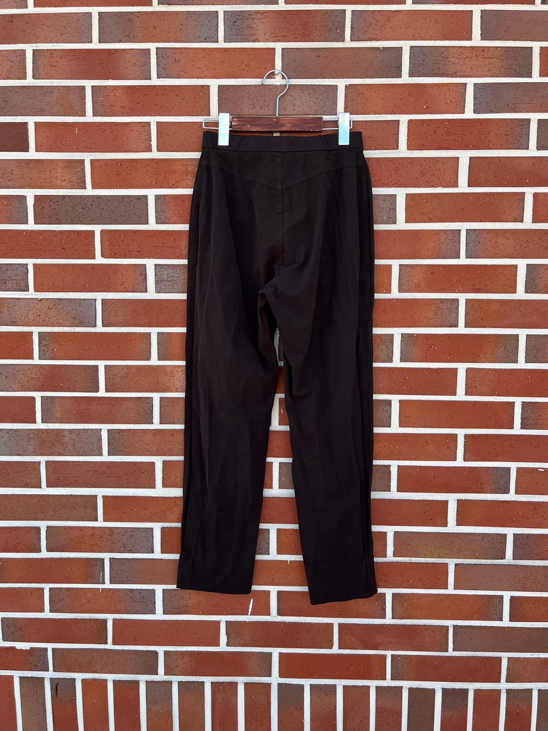 Issey Miyake 주름가공 브라운 나일론 팬츠 상품이미지4