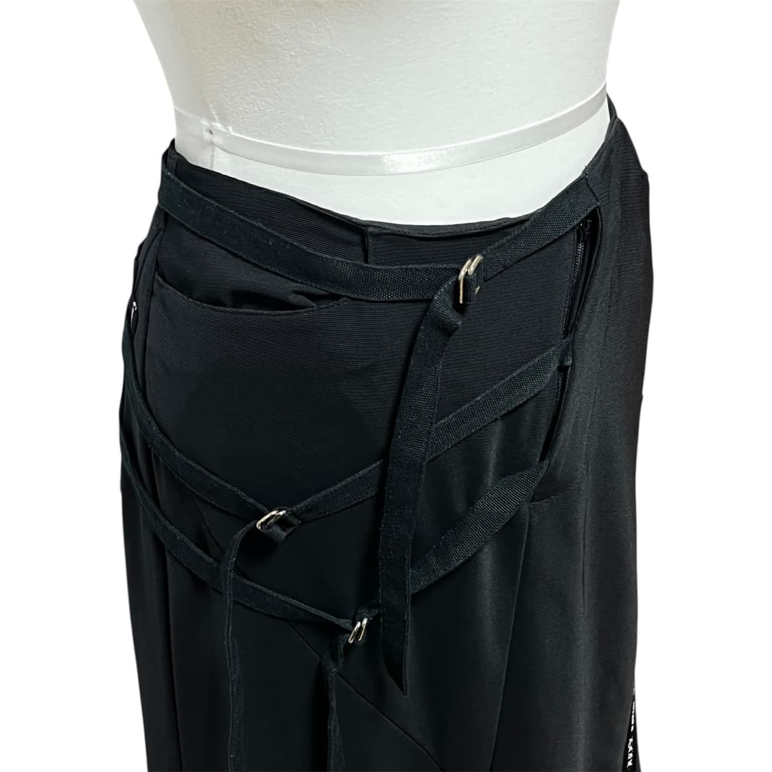 바쥬라 재팬 매쉬 스트랩 블랙 롱스커트 상품이미지5