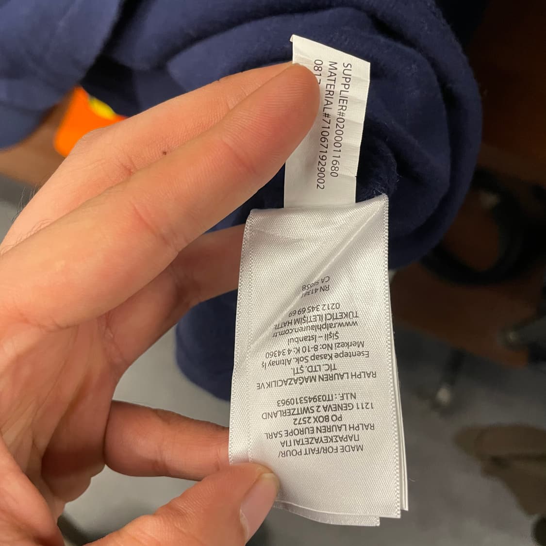 폴로 랄프로렌 신형 라벨 하프 집업 모크넥 니트 스웨터 상품이미지6