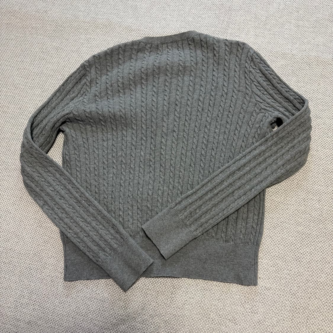 폴로 랄프로렌 브이넥 케이블 니트 숏가디건 상품이미지5